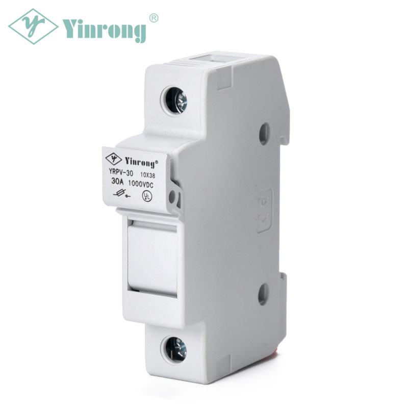 1000VDC 30A 10× 38mm Solarium PV DIN Rail Fuse Holder